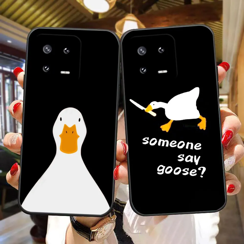 

Cartoon Duck Goose Phone Case For Xiaomi 11 11T 12 Lite 12T 13 14 14T 15 POCO F5 F6 F7 X3 X5 M4 M5 M6 M7 PRO TPU Case Funda Capa