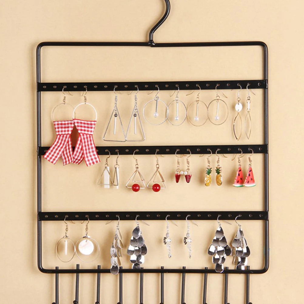 

Earring St 3 tire Jewelry Rack Metal Wall Holder for Pierced Stud Post Dangle Earrings Display ganizer Storage