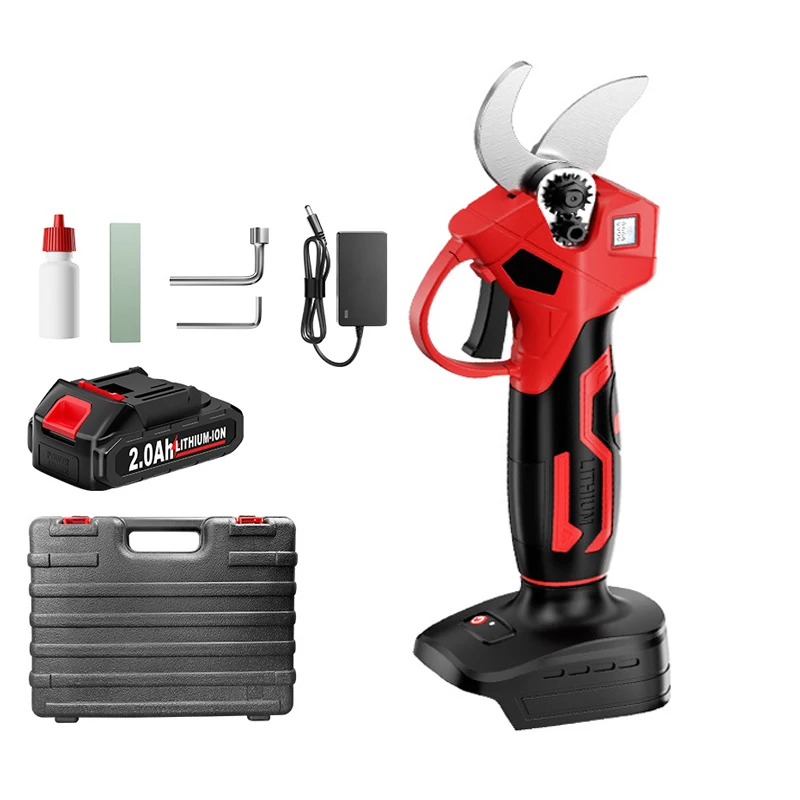 

Brushless 30mm Electric Pruner Shear Fruit Tree Bonsai LED Cordless Garden Pruning Scissors Power Tools For Makita 18V Battery