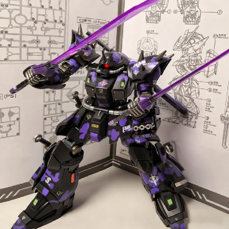 Neues Hg 1/144 Xingyuanshe Efreet Dark Night Tarnfarben-Bausatz-Modell, Mecha-Actionfiguren, Dekoration mit Wassersticker, Spielzeug, Geschenk
