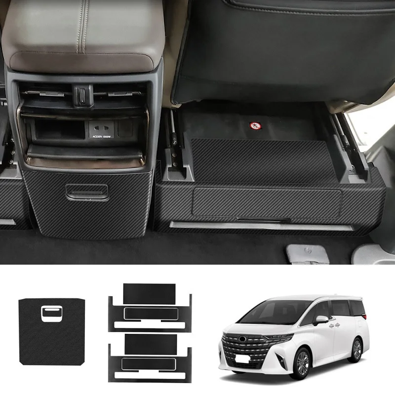 For Toyota Alphard Vellfire 40 Series 2023 2024  Leather Anti Kick Pad Rear air vent Seat Back Protector Waterprrof  Accessories