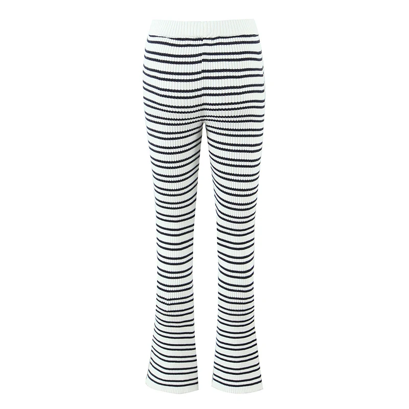 YENKYE ยุโรปและสไตล์อเมริกันลายถักเซ็กซี่สะโพกกางเกงผู้หญิงวินเทจสูงเอวพร้อมกระเป๋ากางเกงฤดูใบไม้ร่วง