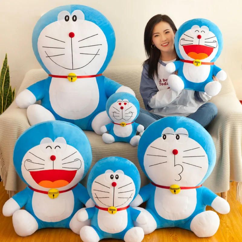 Original Kawaii Doraemon Plush Toy Stand By Me Cute Stuffed Plushie Doll Cartoon Cat Animal Sofa Bed Pillow Toy Christmas Gift