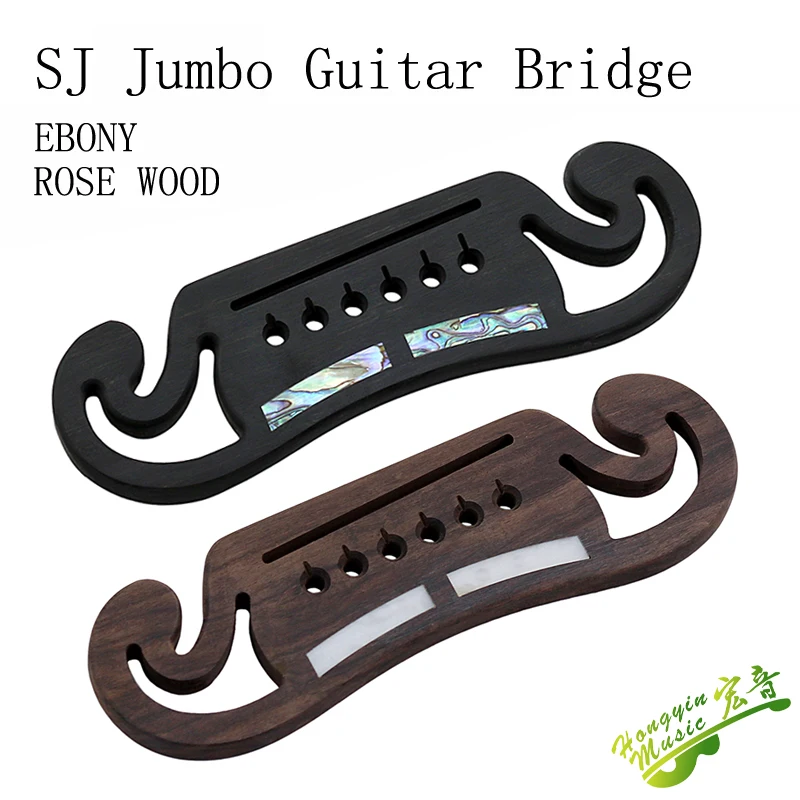 42-43 Inch SJ  Jumbo Guitar Bridge Drilling Professional Replacement Parts Rosewood