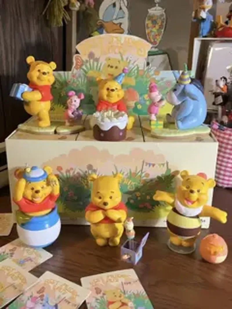 Minso Blind Box Winnie The Pooh Friends Party Theme Trendy Figures Cute Childlike Gifts Birthday Gifts Christmas Gifts