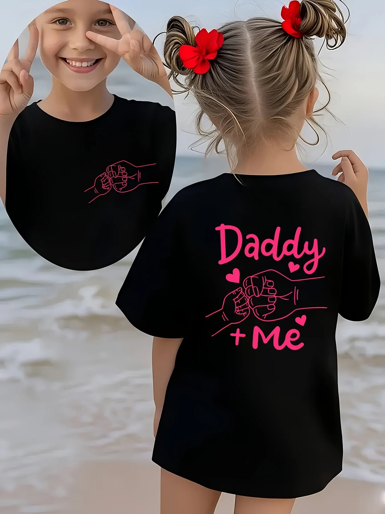 Summer Fashion Children's Short Sleeved T-shirt Daddy+Me 