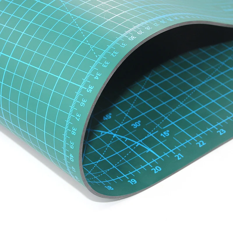 Mata do cięcia A1 Dwukolorowa wysokość 35,43 cala * 23,62 cala Dwustronna PVC Wielofunkcyjna samonaprawiająca się mata do cięcia Wytrzymała podkładka papierowa — zdjęcie 6