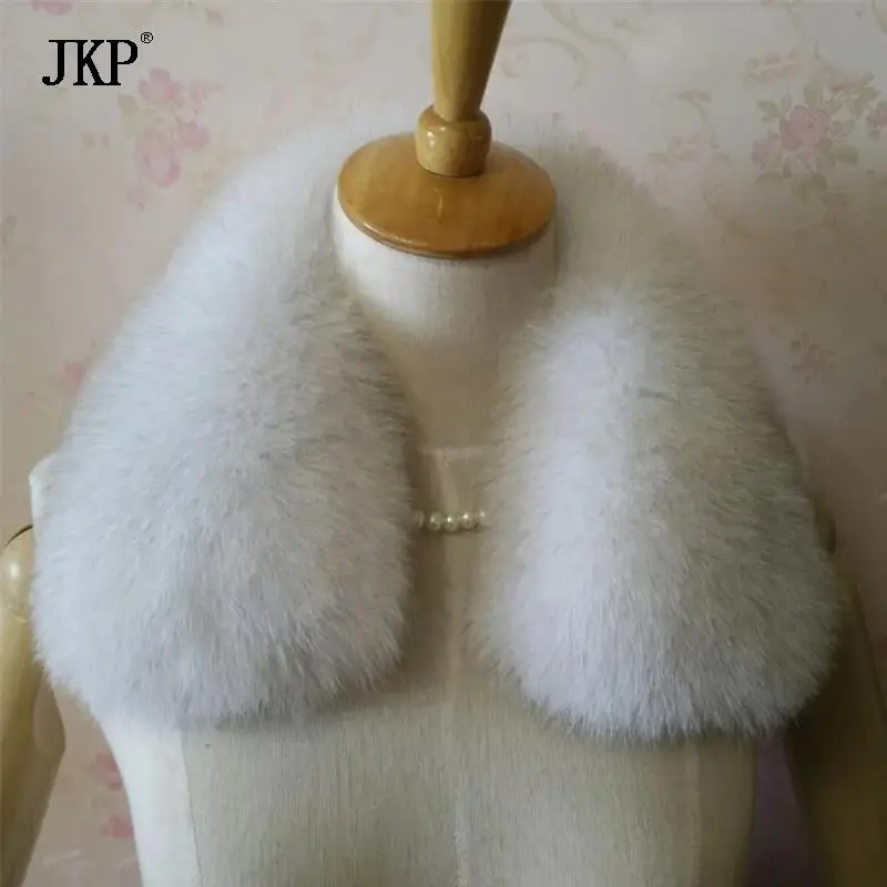 Women Real Fox Fur Collar for Coat Fashion Warm Genuine Fox Fur Winter Scarf