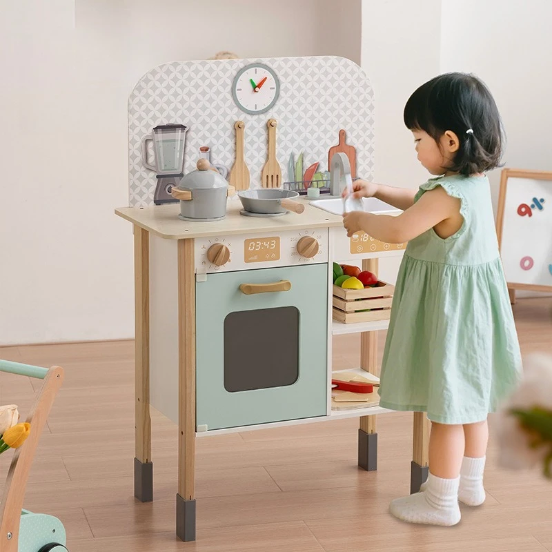 ชุดของเล่นครัวไม้สำหรับเด็ก ของเล่นเสริมพัฒนาการ ชุดครัวขนาดใหญ่ ของเล่นเด็กผู้หญิง เด็กผู้ชาย ของเล่นจำลอง ชุดครัวเด็ก ของเล่นบทบาทสมมติ