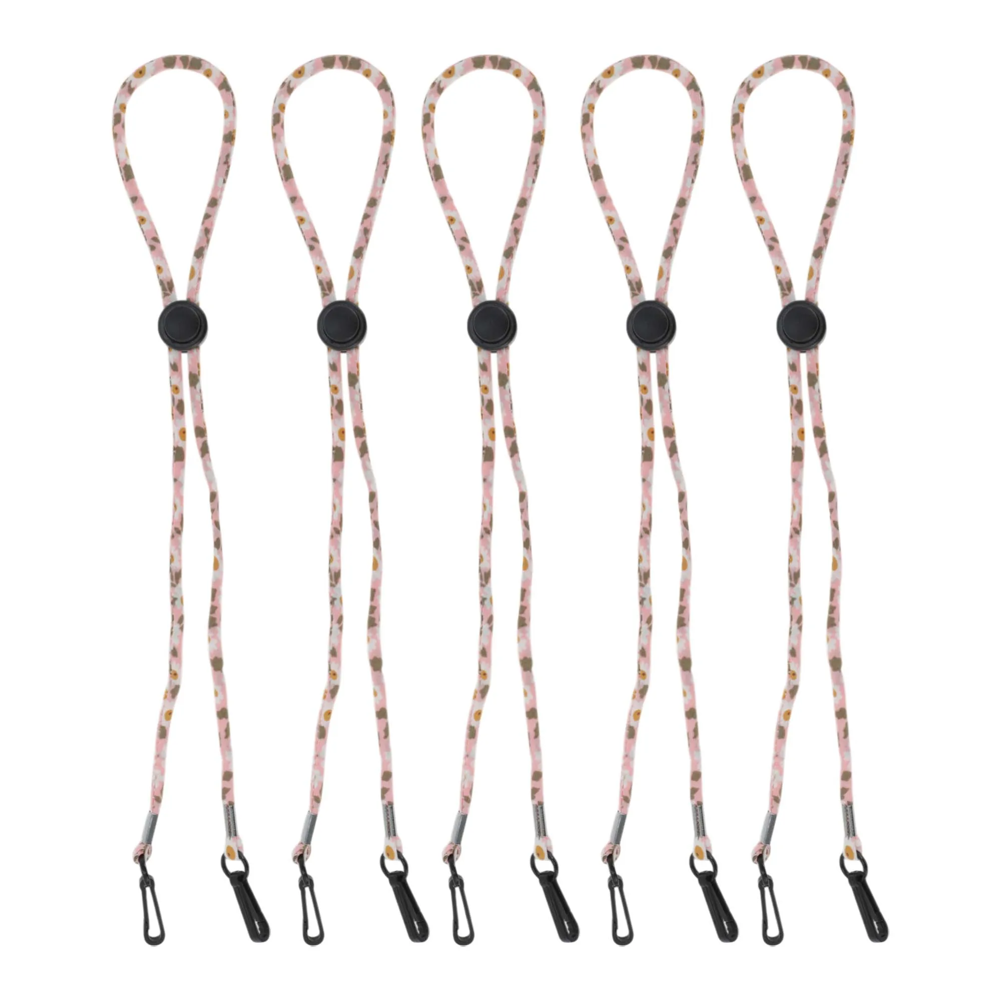 

Зажим для шляпы UXCELL, регулируемый шнур для подбородка, ремни для шляпы для ветра, гольфа, рыбалки, катания на лодках и активного отдыха, розовый, 5 шт.