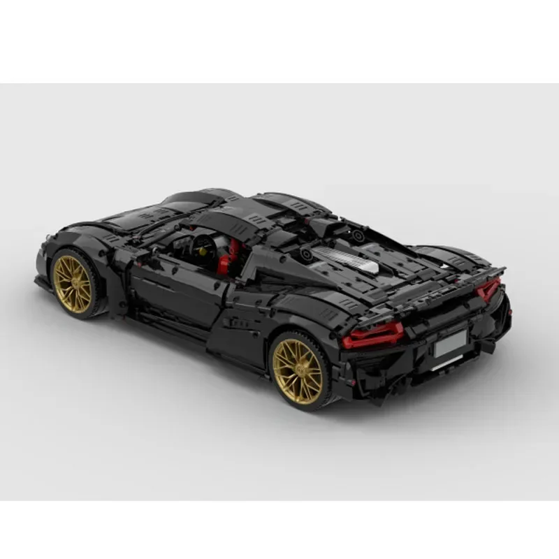 New MOC-172169 Classic Sports Car 3981PCS Scale 1:8 Racing Supercar Building Block Model Toy Boy Birthday DIY Christmas Gift