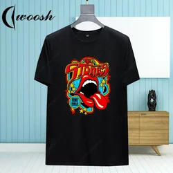 2024 Summer Men's Women Street T-shirt The Rolling Stones T-shirt Personalized Vintage Streetwear T-shirt Harajuku Children Size