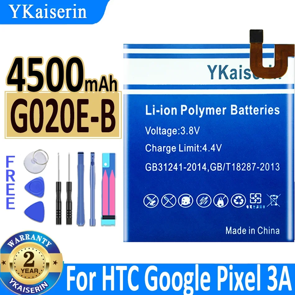 YKaiserin Battery For HTC Google Pixel 2 2B 2XL 3A 3 Lite 3XL 3AXL 4 4A 4Xl 4X 5 XL X/For Nexus S1 M1 G013B G013A Batterij