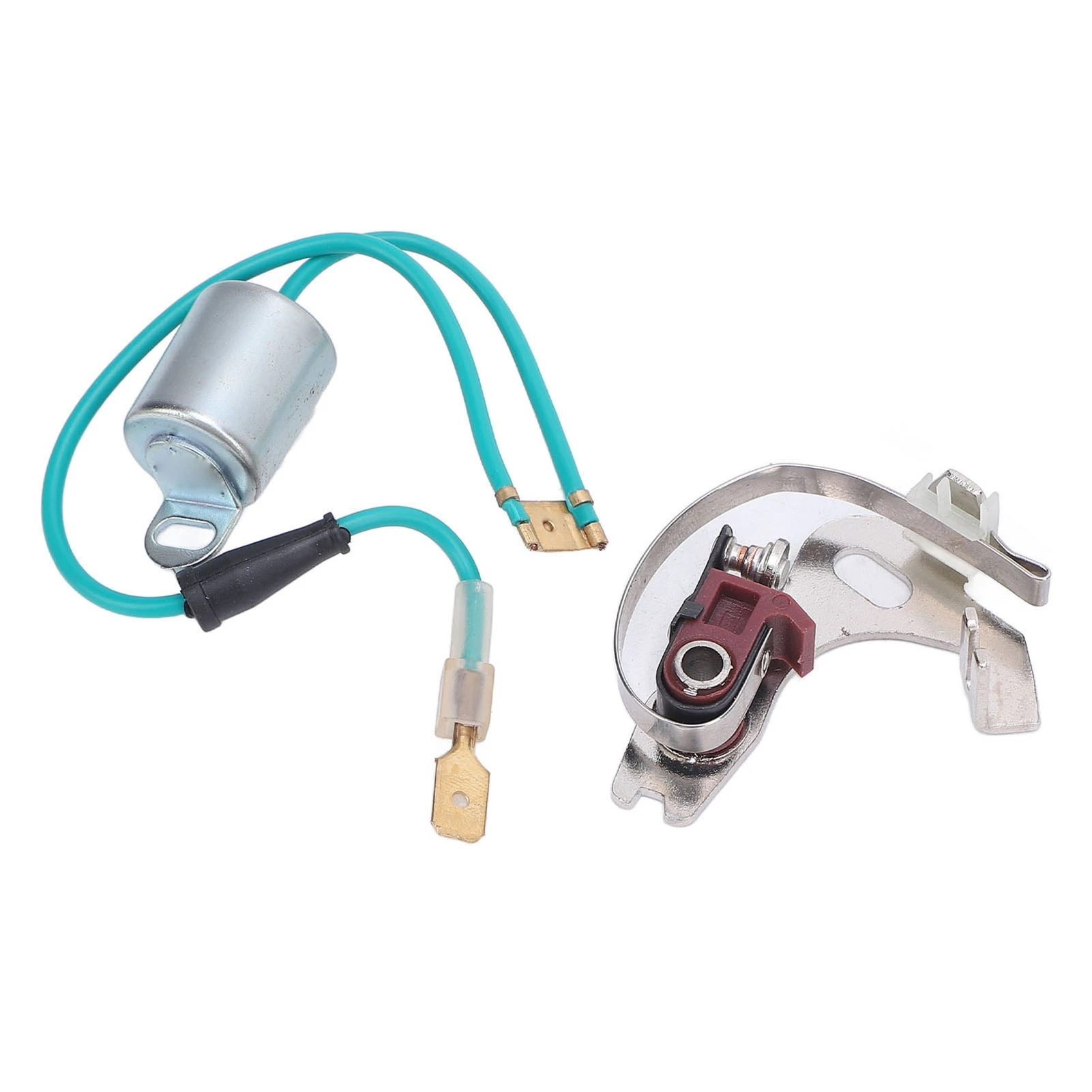 Distributor Points and Condenser Set Metal Construction Professional Distributor Points Kit Replacement for Lucas 43D 45D 4 6 Cy
