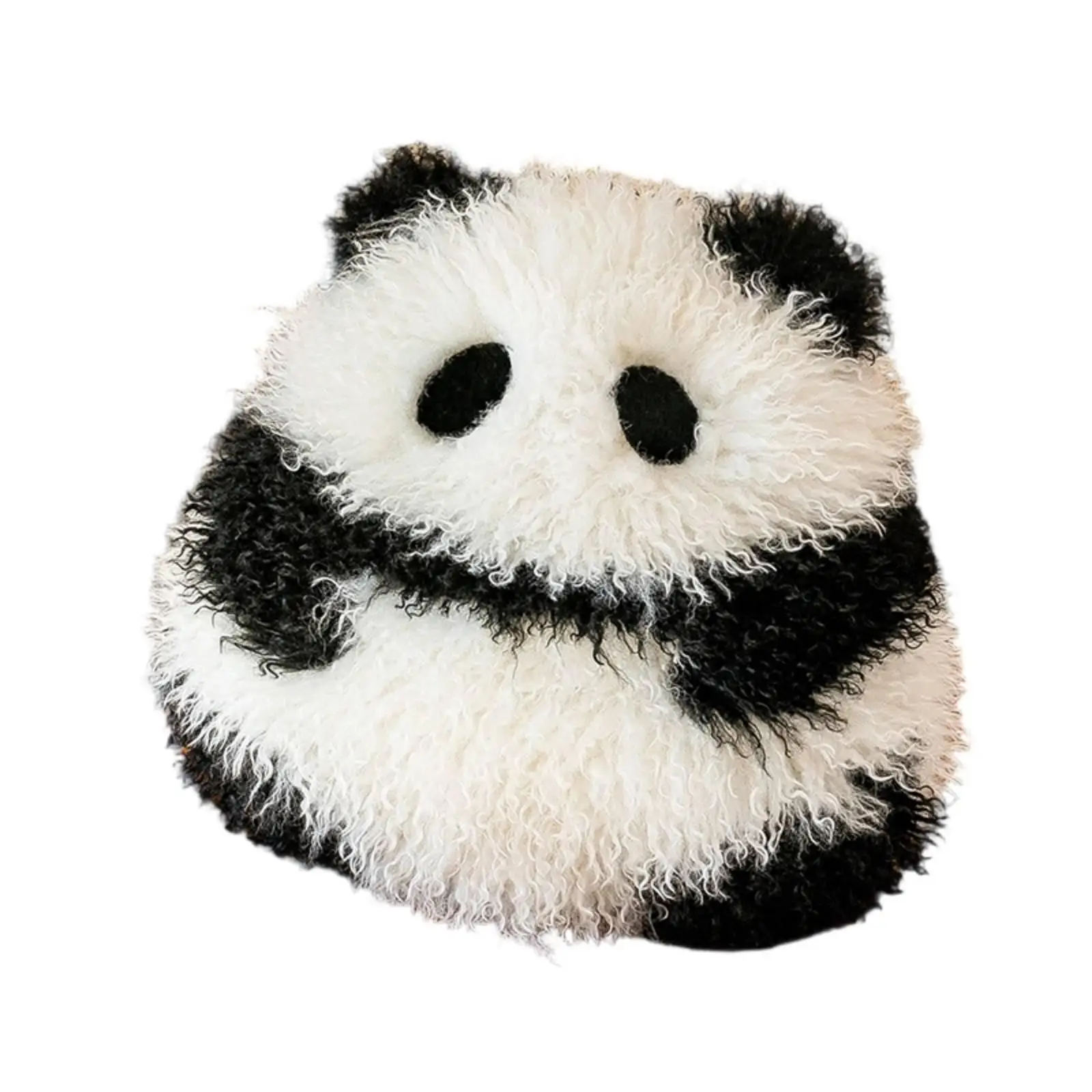 Soft Cushion Round Cushion Long Pile Soft Toy for Sofa, Back Support