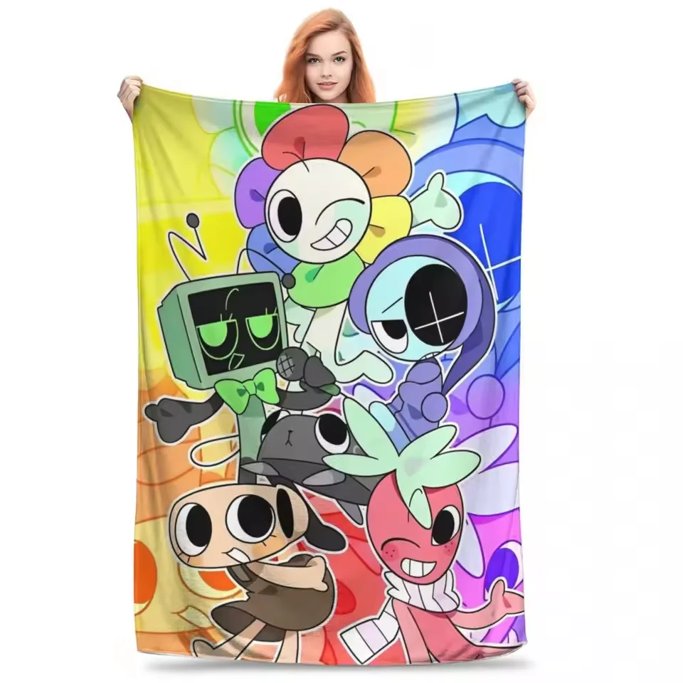 Dandy's World Blanket الفانيلا مضحك الدافئة رمي البطانيات للبنين بنات هدية عيد ميلاد أريكة سرير المنزل الصيف