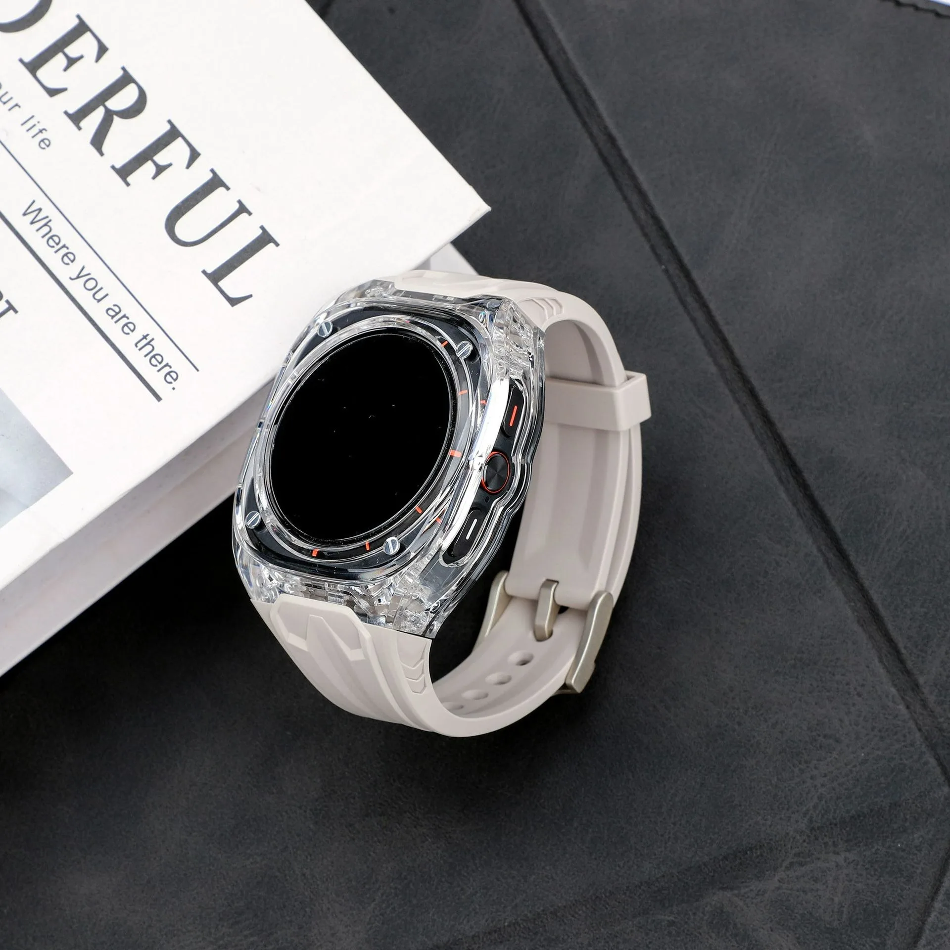 Комплект модификации, ремешок для Samsung Galaxy Watch Ultra 2025 47 мм, чехол из ТПУ + браслет для Galaxy Watch Ultra, встроенный ремешок 47 мм