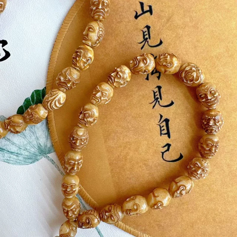 

High-Quality Bone Eighteen Arhats Bracelet Spacer Beads Braided Rope Accessories