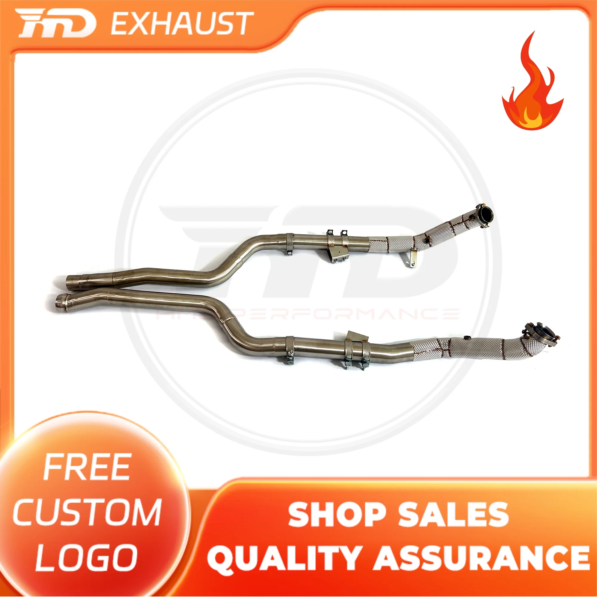 

HMD Exclusive customization Exhaust System High Flow Performance Downpipe for Mercedes benz W218 CLS500 With Heat shield