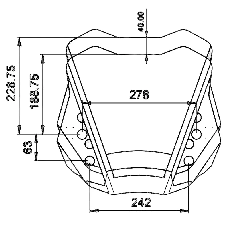 DL1000 Windscreen Adjusters Motorcycle CNC Windshield Bracket Fit For Suzuki V-strom DL 1000 VSTROM DL 1000 2017-2019 2018