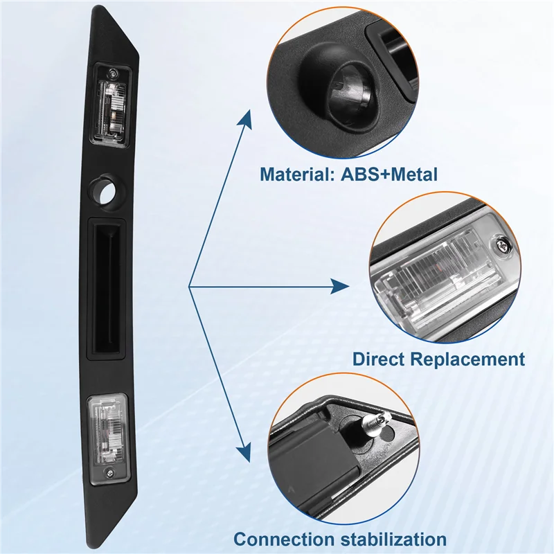 

Durable-8E0827574C3FZ Rear License Plate Light Trunk Tailgate Handle Switch For A3 A4 A6 RS3 S4 S6 8E0827574C 3FZ Car Parts