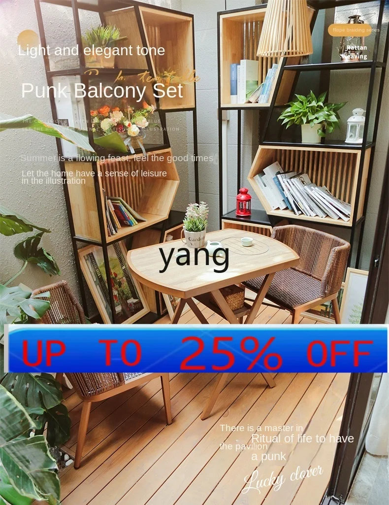 

CX Coffee Table 2-in-1 Living Room Home Small Tea New Chinese Table-Chair Set