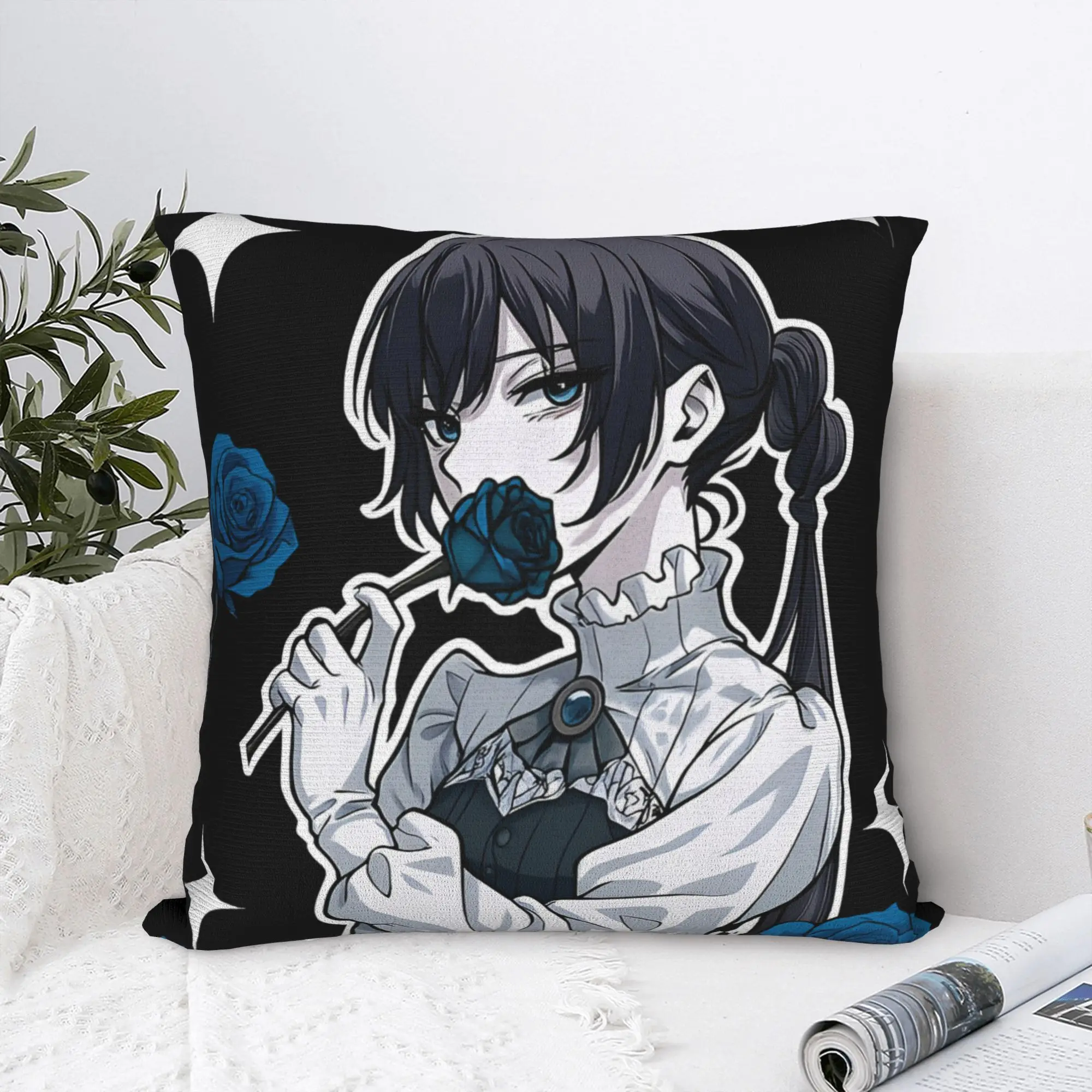 Ado Hibana World Tour Square Pillow Cases Anime Singer Cushion Covers Creative Zipper Decor Pillowcase for Home 40*40cm