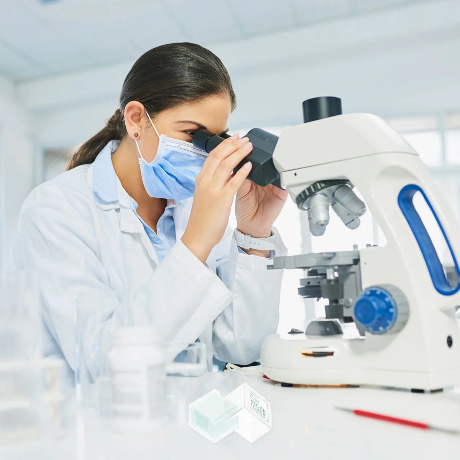 

10 Boxes Microscope Slides Glass Slides for Biological Education Lab Observation Plant Insect Animal Tissue Study Laboratory