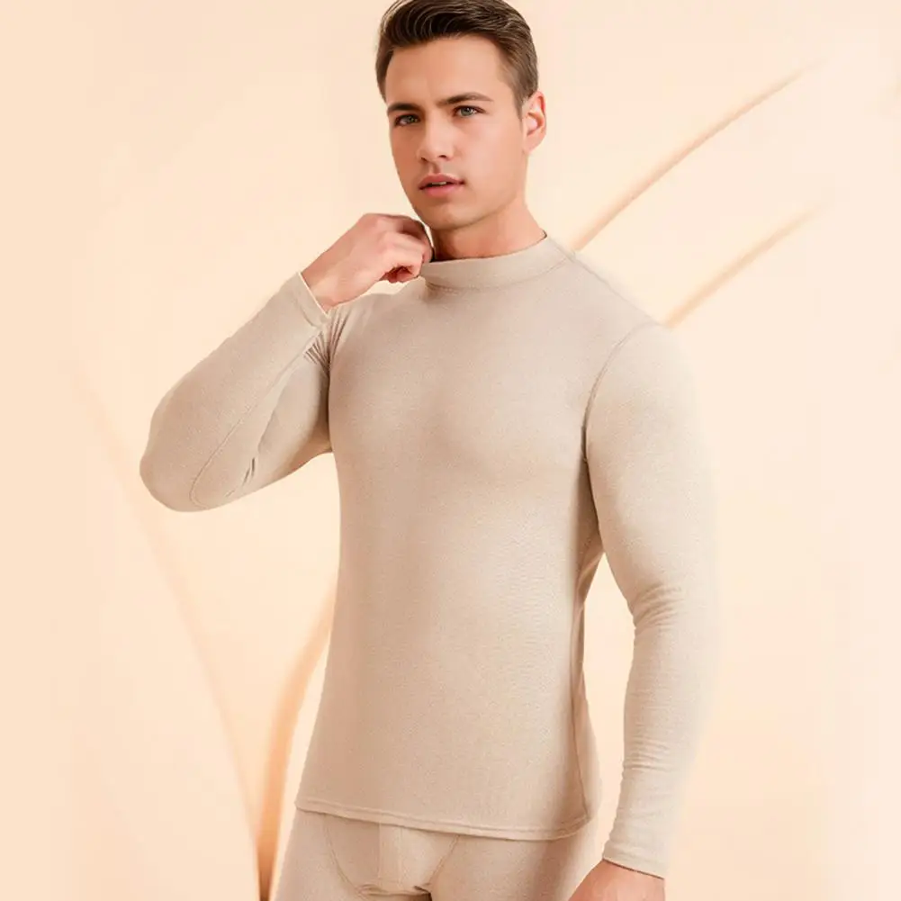 2Pcs Winter Thermal Underwear Long Men's Keep Warm Tops Pants Set Thick Clothes Comfortable Thermal Underwear Sets Bottoming