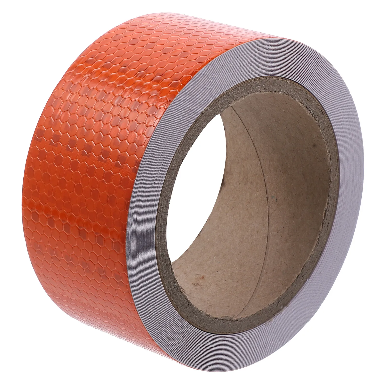 

1 Roll Orange Reflective Tape Safety Warning Sticker Outdoor PVC Adhesive Night Visibility for Vehicles Floors Machinery Steps