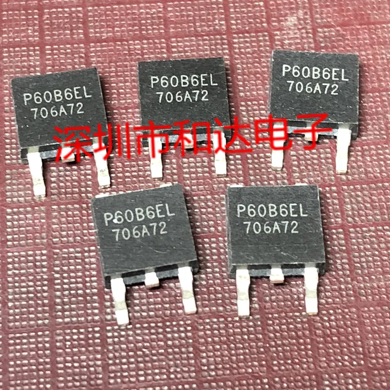 10Pcs Orginal Nieuwe P60B6EL To-252 N Channel 60V 60A