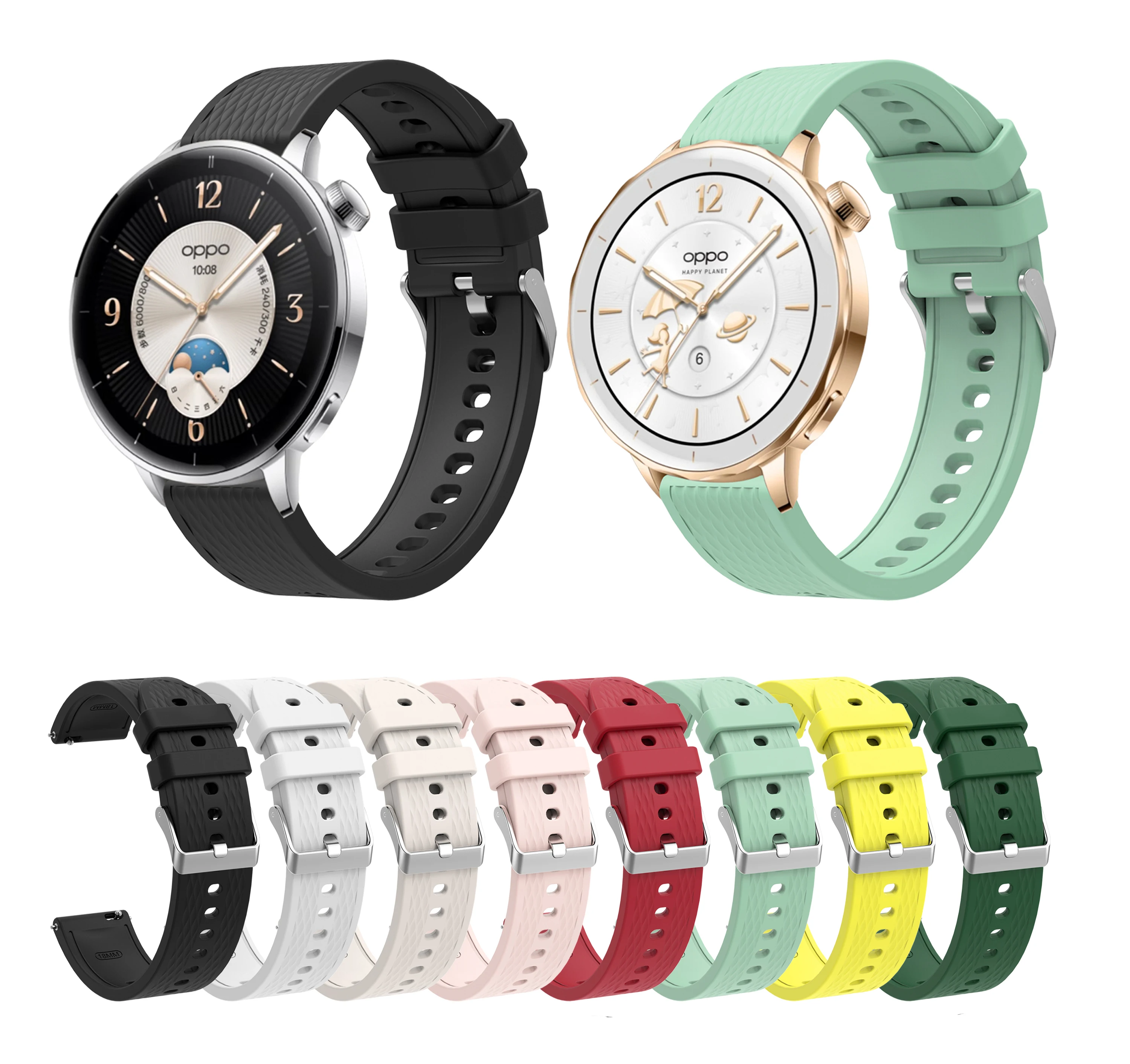 Tali Silikon + Casing untuk Jam Tangan OPPO X2 Gelang Mini Aksesori Korea untuk Jam Tangan OPPO X2 Gelang Mini Pengganti Gelang Olahraga