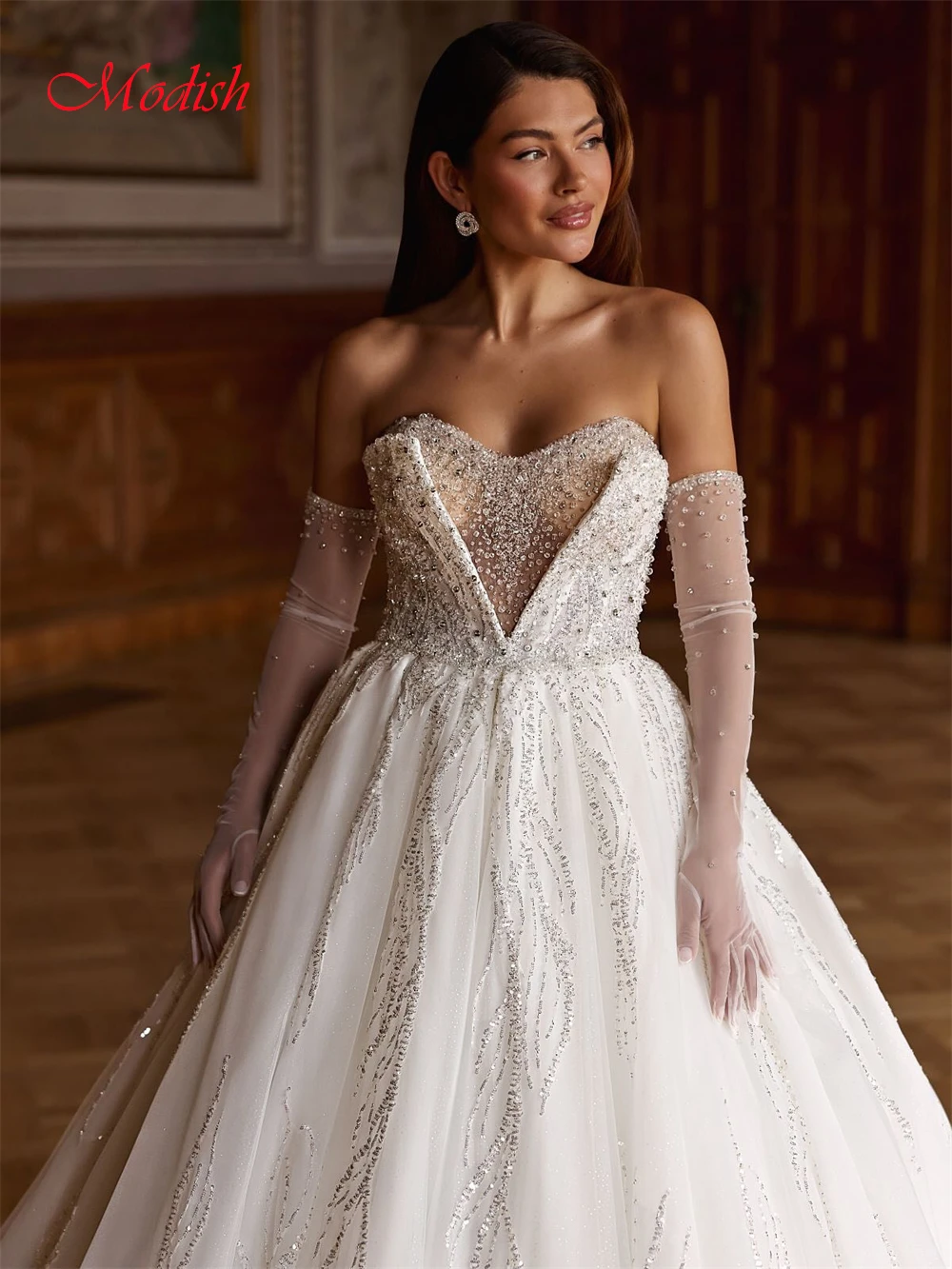 فستان زفاف أورجانزا أبيض ناعم مخصص رسمي على شكل قلب بدون أكمام زي العرائس ناعم على شكل حرف a ذيل محكمة فيستدو دي نوفيا #6