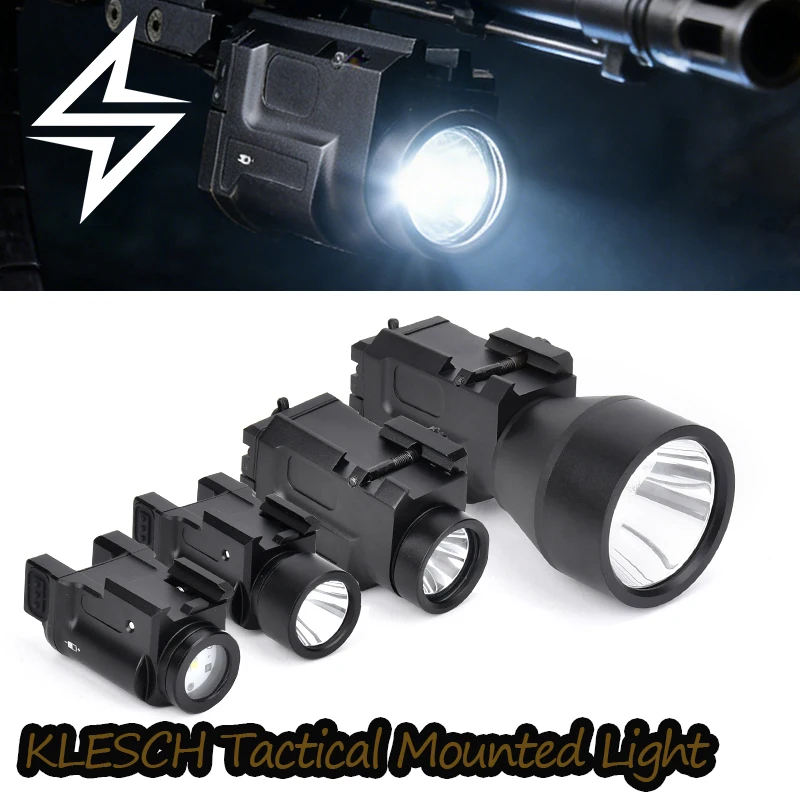 WADSN Tactical Klesch-2P Metal LED Outdoor Hunting Mounted Light Strobe Flashlight K-1S K-1  K-2U Airsoft Rifle Hanging Lamp