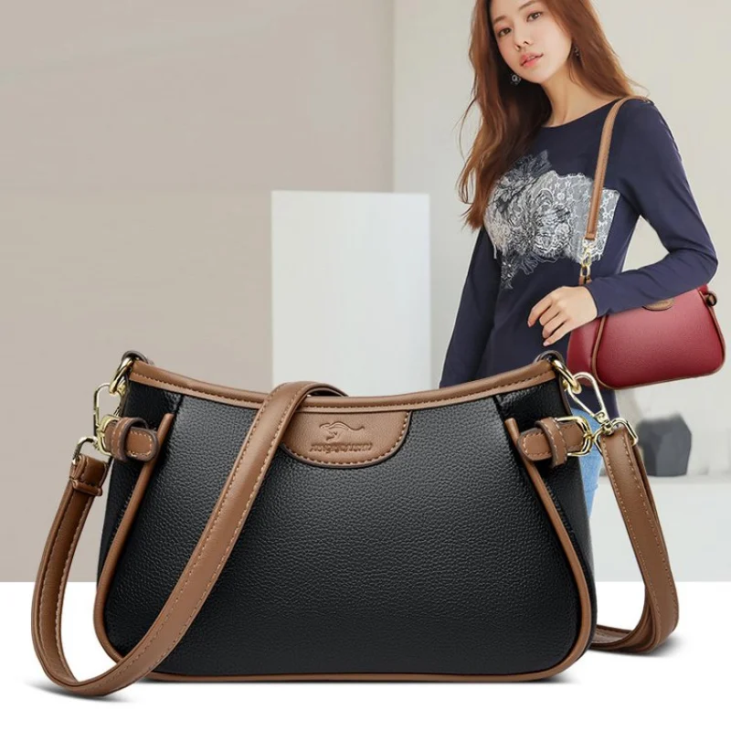 

Stylish Women's Handbag Made Of Calfskin Leather Boasting Panama Casual Spacious Soft Daily Modern Look