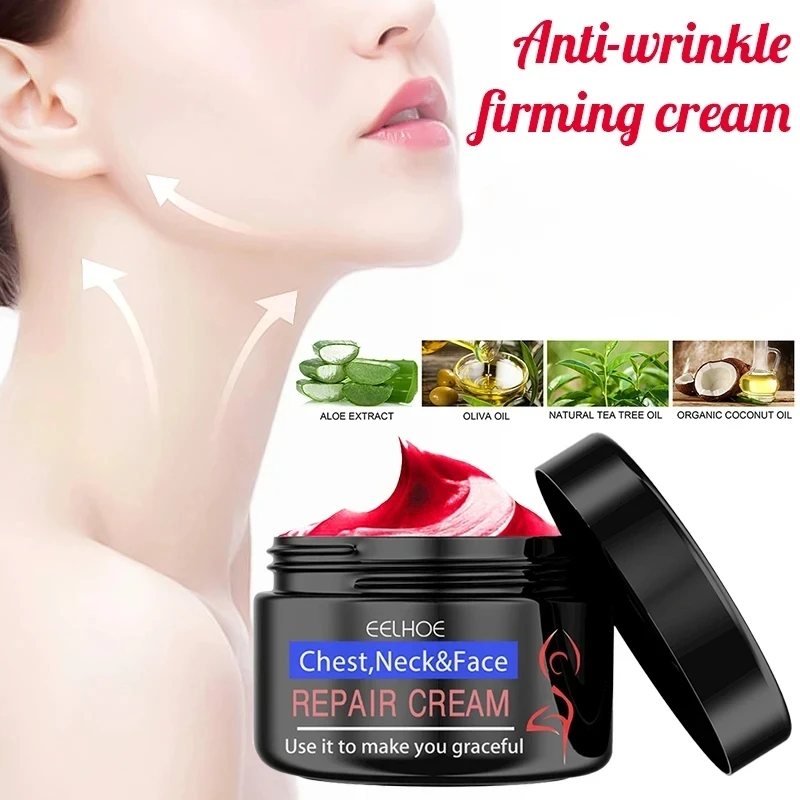 Neck Lines Protein Cream Collagen Neck Face Lifting Firming Lightening Smoothing Lotion Moisturizer Neck Rejuvenation Cream