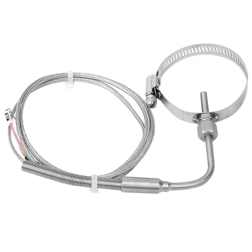 K-type Temperature Sensor Angle EGTRight Probe With 3.3Ft 1M 1PCS 80x5mm