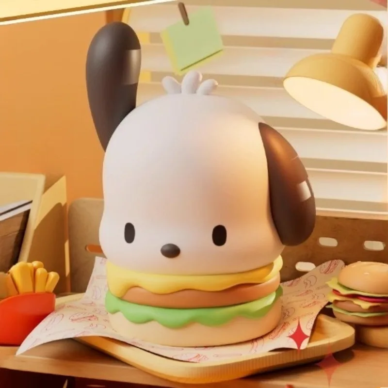 Pochacco Decoración de escritorio Dibujos animados LED Silicona. Luces nocturnas Iluminación Adornos Juguetes Vacaciones Regalos Fiesta Iluminación DIY