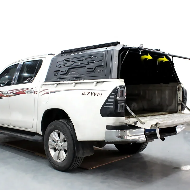 Pickup Truck Bed Steel Hardtop Topper Camper Canopy Hilux Vigo Aluminum Ute Canopy For Toyota Tundra Mitsubishi L200 Triton