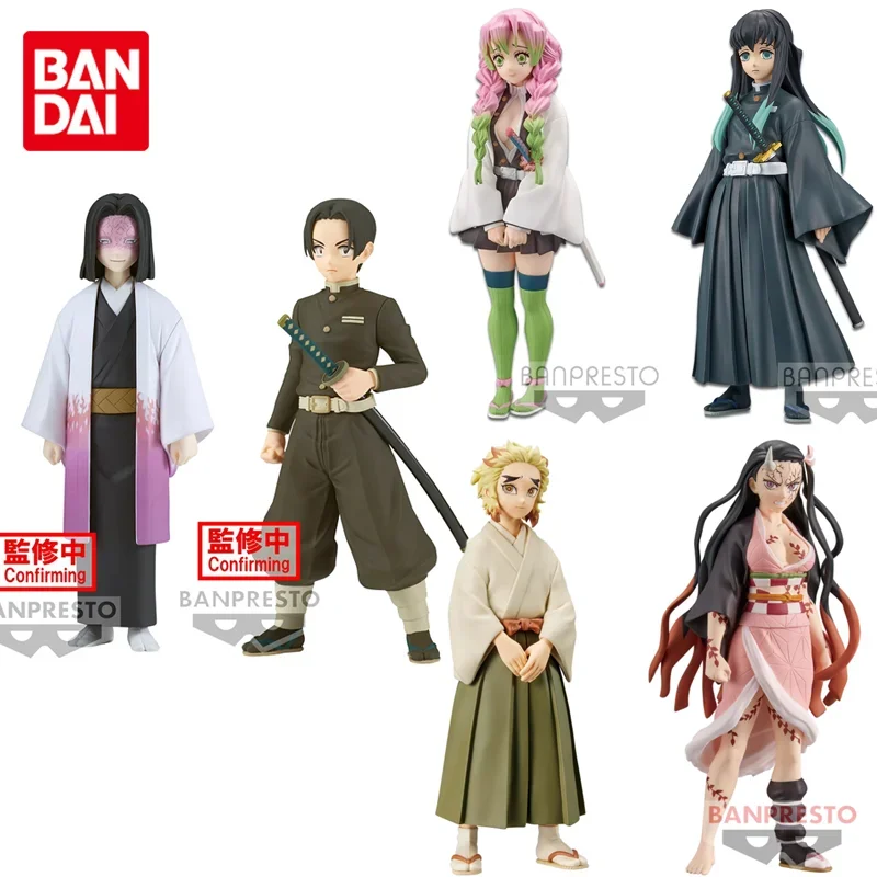 Banpresto Original Demon Slayer Sepia Color ver. Kanroji Mitsuri Ubuyashiki Kagaya Anime Action Figure Toys For Boys Kids Gifts