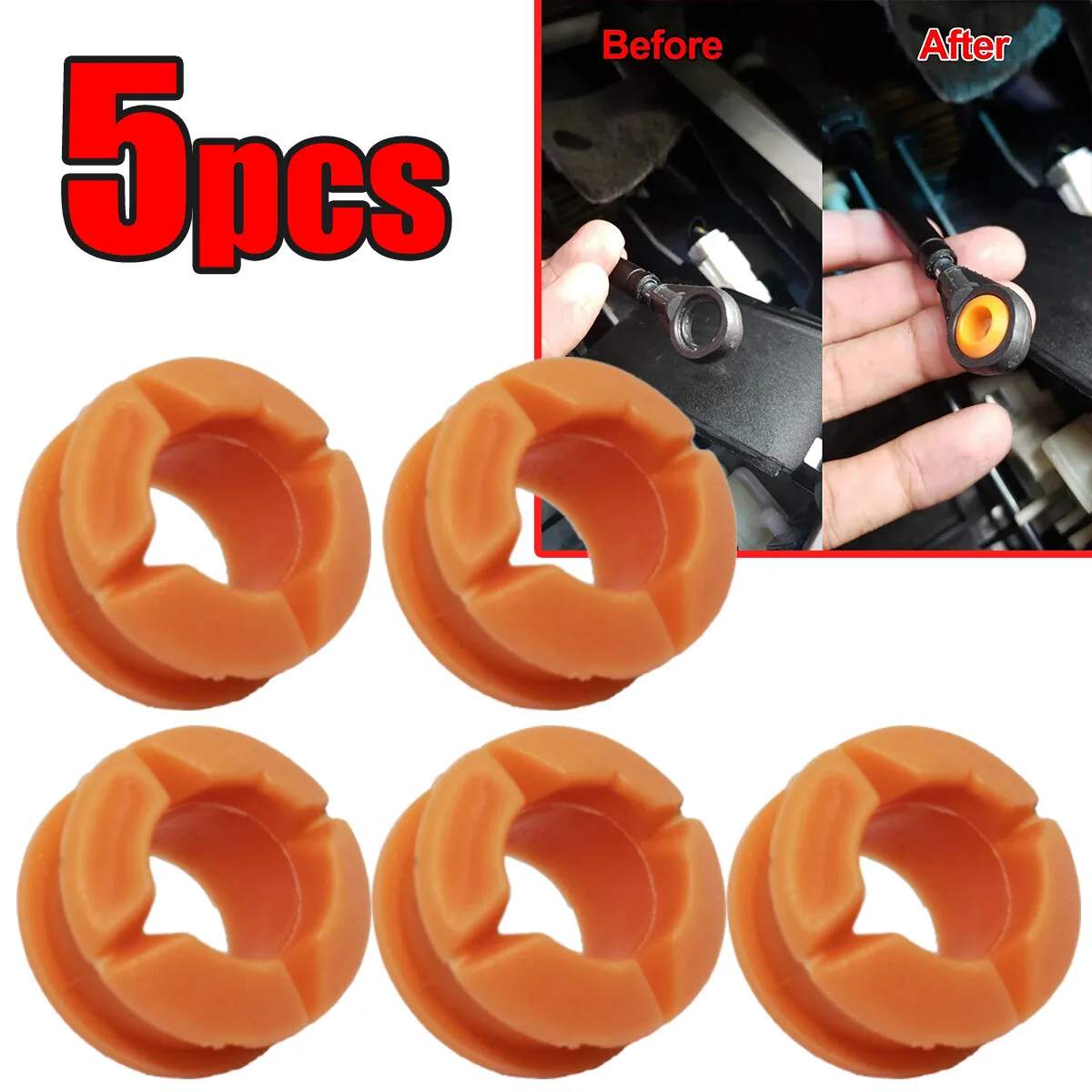 5x Car Transmission Shift Lever Connecting Rod Bushing  For Nissan For Armada 134193 349351LA0A 349357S00 34935ZQ60A 34935ZR00A