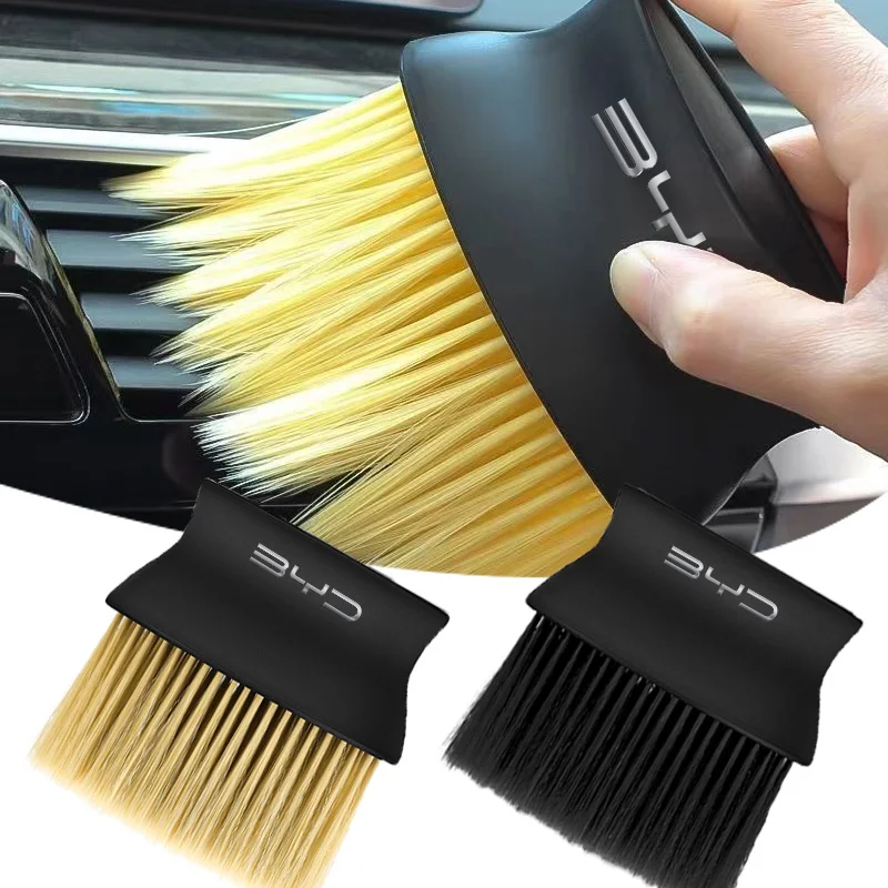 Soft Bristle Car Air Conditioner Cleaning Brush Car Wash Dust Cleaner For BYD F3 I3 F0 F6 S6 S8 E5 E6 G3 G6 L3 S7 M6 Tang Song