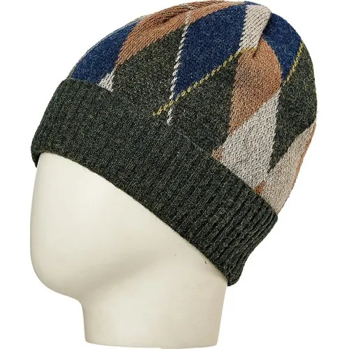 Phoneme Male Woolen Diamond Beanie Fo 2021 Khaki