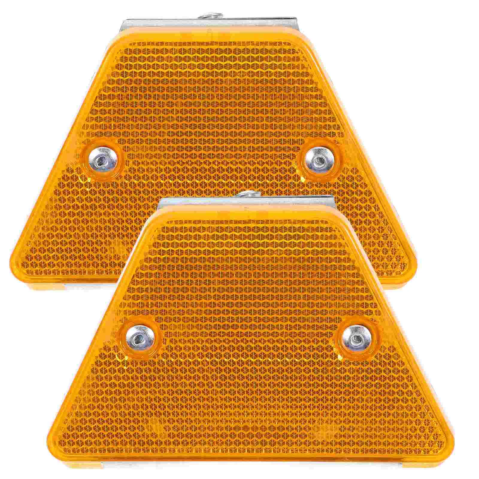 2 Pcs Delineator Reflective Marker Road Reflectors Inducement Driveway Delineators for Entrance Iron Markers