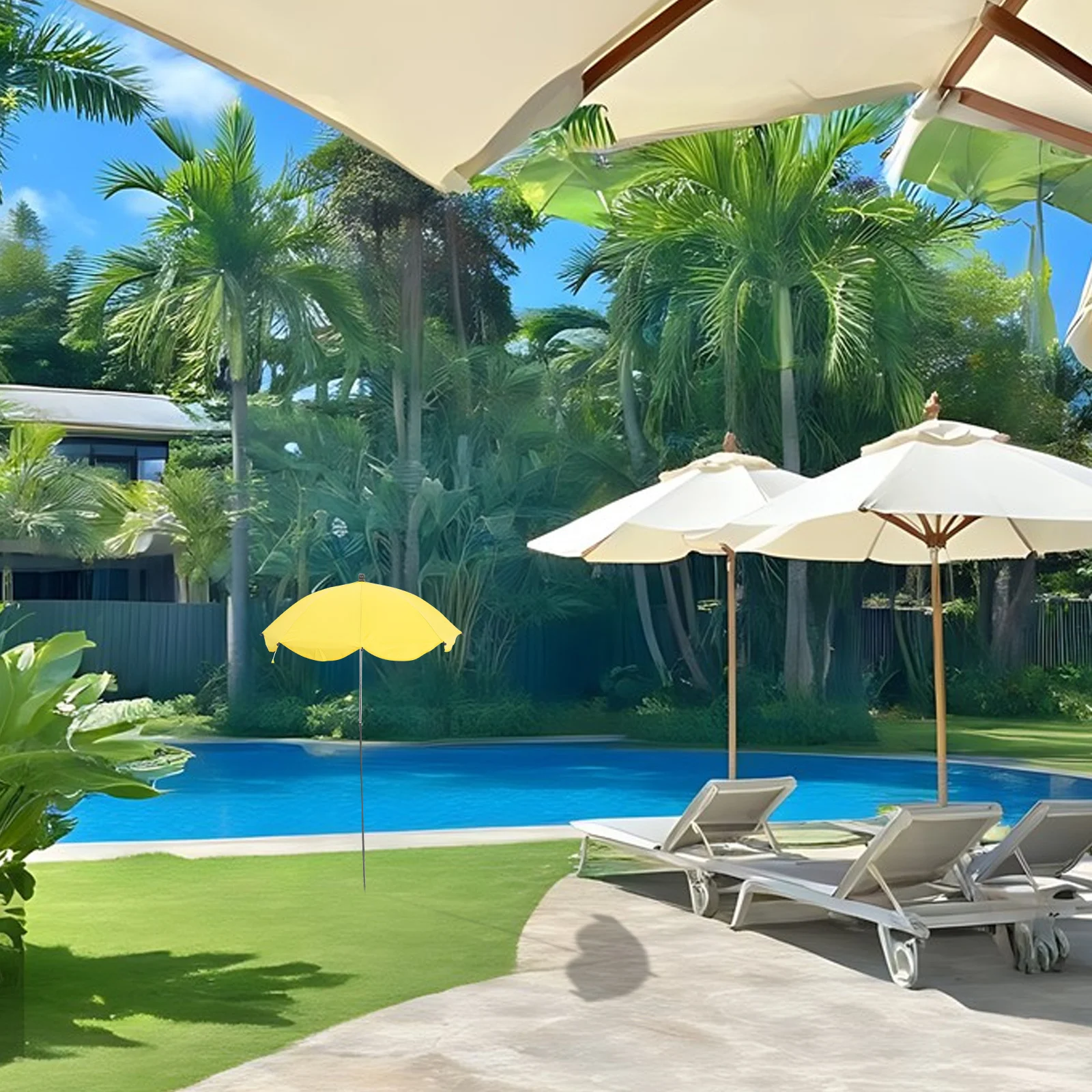 

Adjustable Plant Umbrella Sunshade for Outdoor Potted Plants Patio Balcony Gardens Weather Resistant Sturdy Fabric Blocks