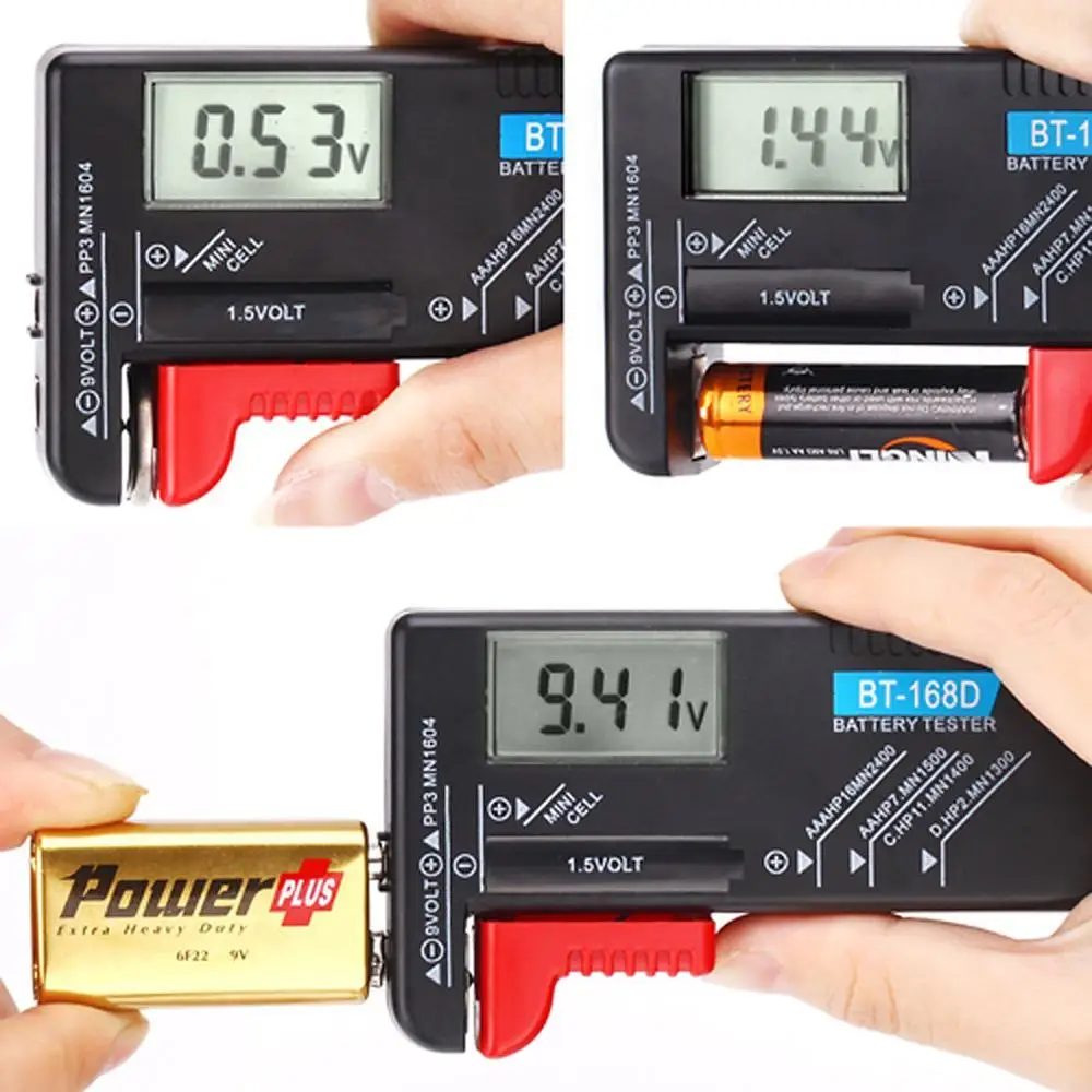 Battery Capacity Checker Advanced Accurate Testing Convenient Operation Clear Display Compact Design Digital Battery Tester