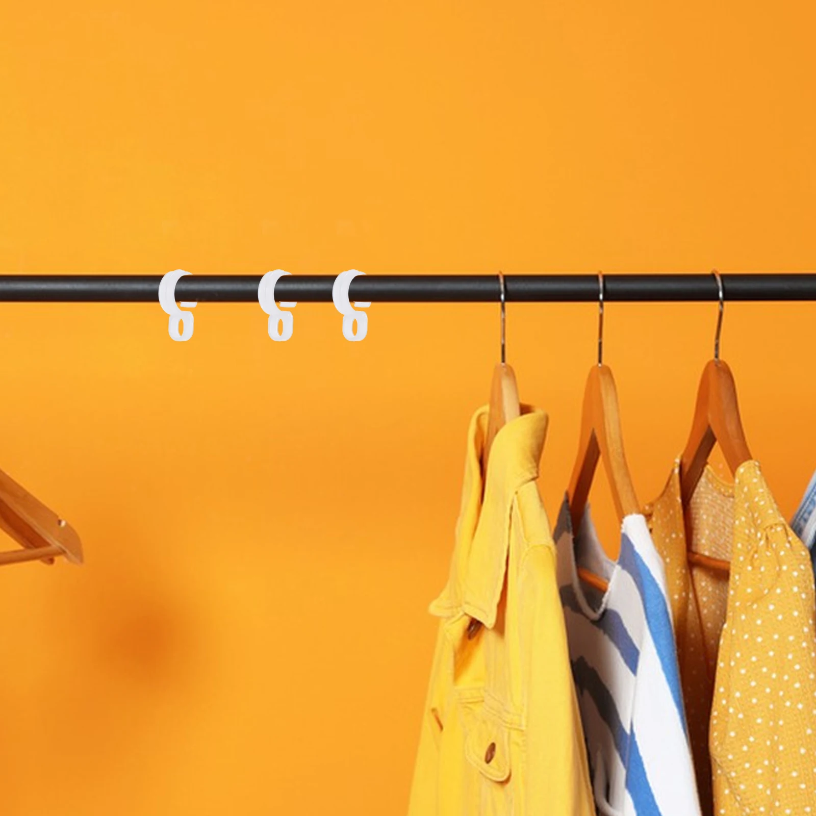 

100Pcs Windproof Clothes Hanger Hooks Outdoor Non-Skid Fixing Buckle Accessories for Laundry Drying Rack Household Use