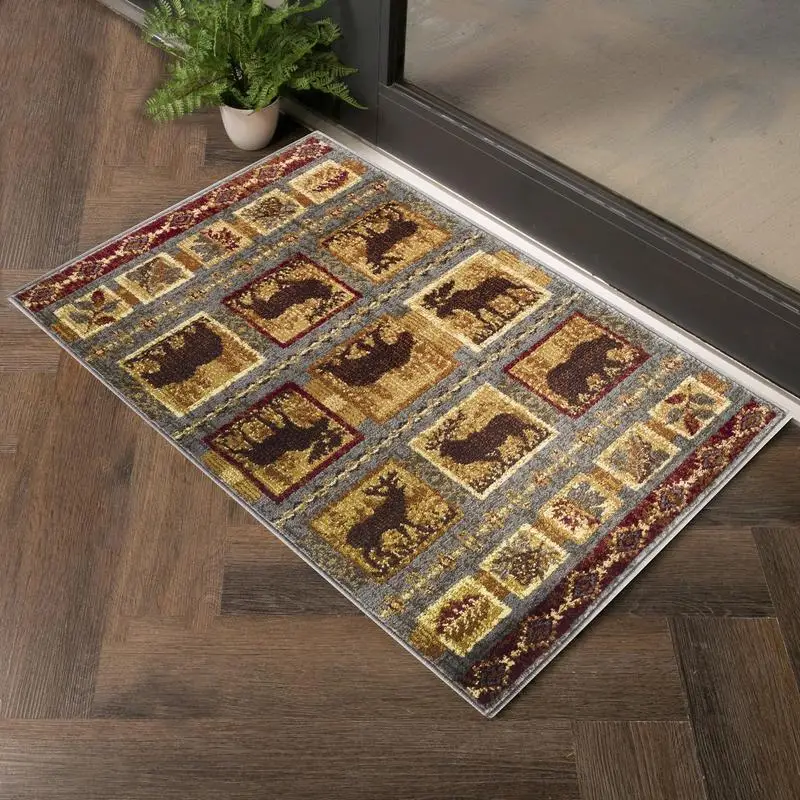 Multi Lodge Area Rug 2ft x 3ft voor woondecoratie