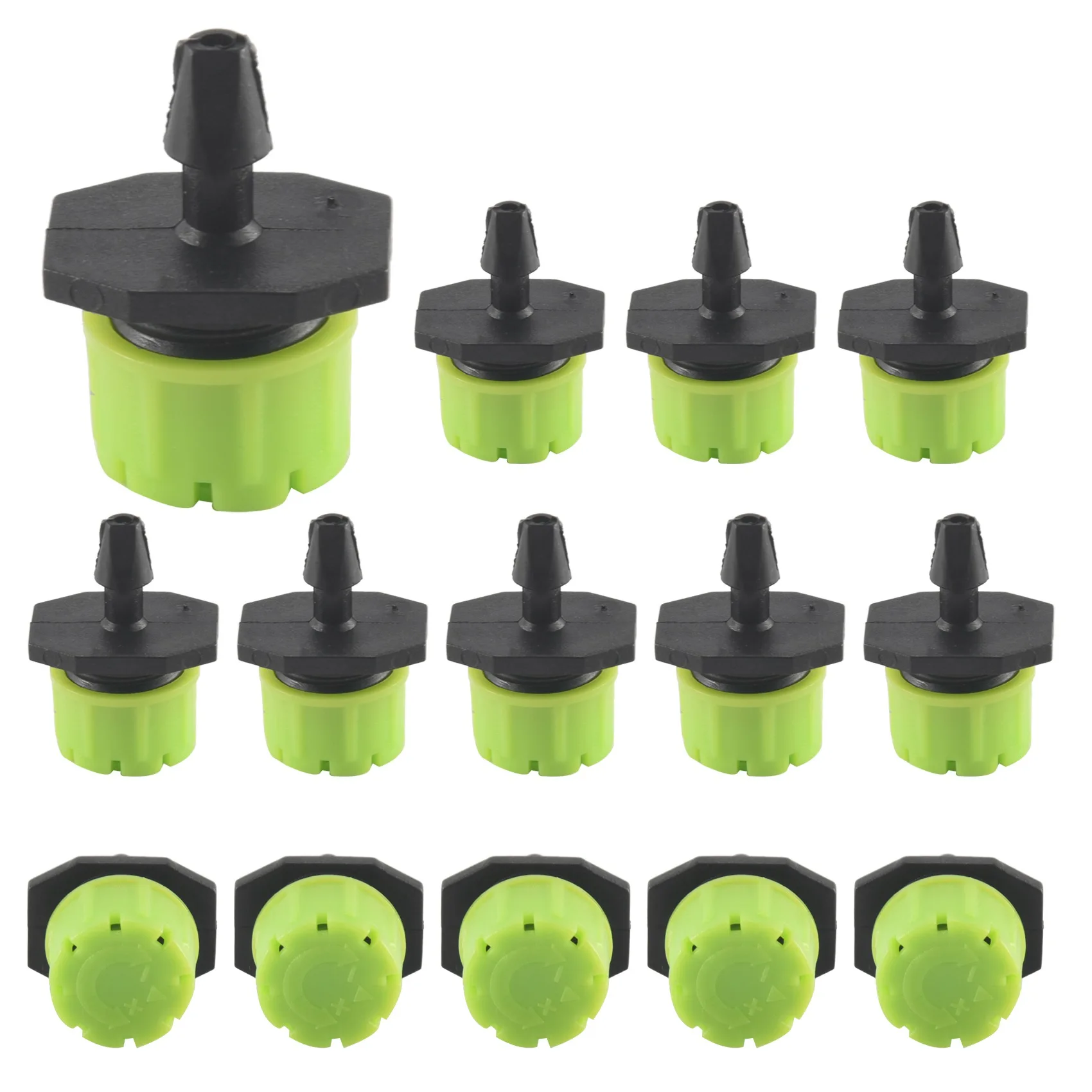 100Pcs 1/4Inch Adjustable Micro-Type Drip Irrigation System Watering Sprinklers Anti-Clogging Emitter Garden Supplies