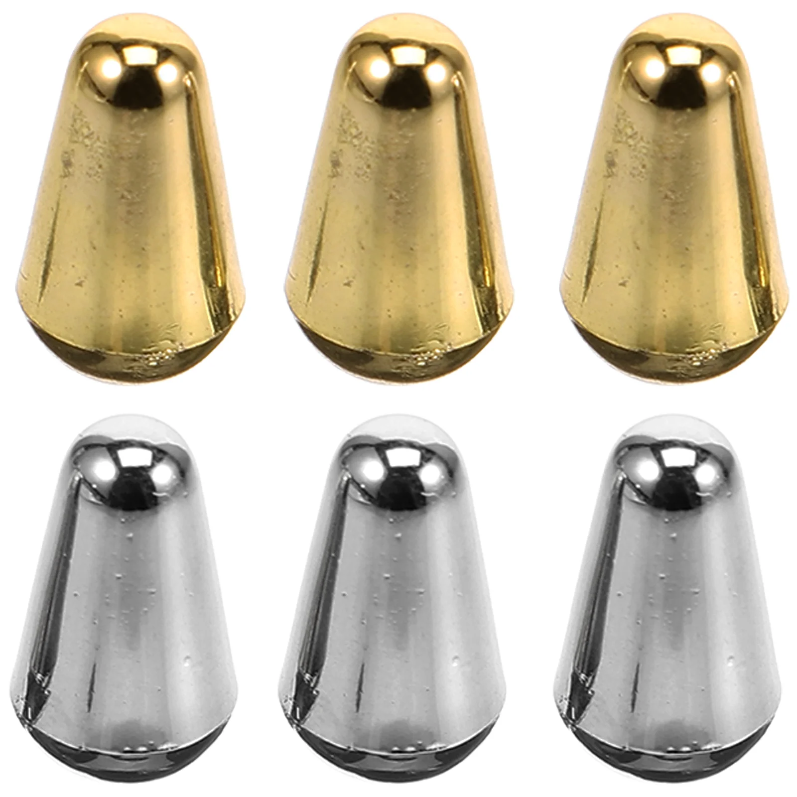 

6 Pcs Guitar Toggle Switch Caps Synthetic Plastic Knob Tips Accessories 3 Way 5 Way Durable Precision 3 5mm Thread Size